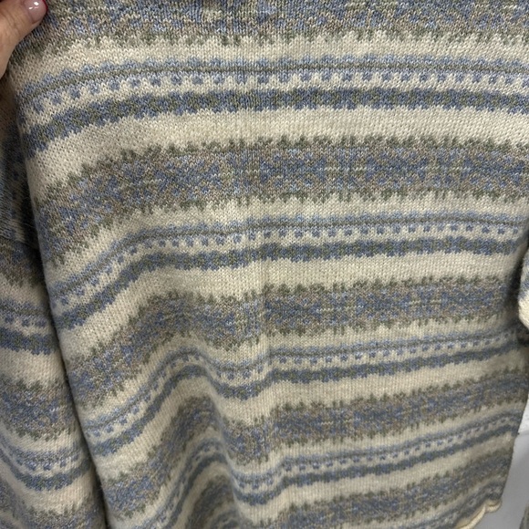ALPS Wool Blend Fair Isle Style Cardigan Sweater – Size Large - Picture 4 of 7